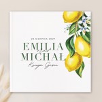 Księga gości na wesele z motywem cytryny