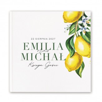 Personalizowana księga z motywem cytryn