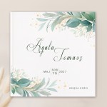 KSIĘGA GOŚCI weselnych Eteryczna Zieleń BIAŁE KARTKI