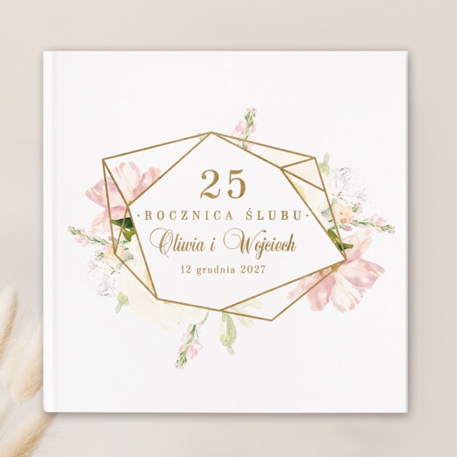 Księga personalizowana na rocznicę ślubu na wpisy gości