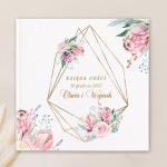 Księga personalizowana na weselę z imionami pary młodej