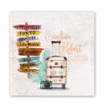 Księga z motywem podróży idealna na wpisy gości