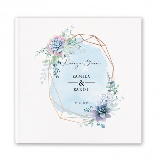 Księga na weselę z imionami Pary Młodej