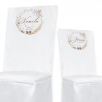 Pokrowce na krzesła ślubne w stylu boho