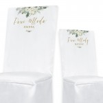 Elegancka dekoracja krzeseł Pary Młodej