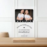 Tabliczka akrylowa – oryginalna prośba o świadkowanie