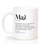 KUBEK z Definicją Mąż Żona Zabawny Prezent Małżeński