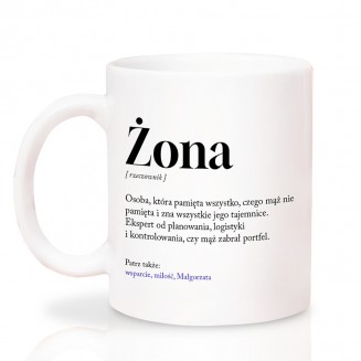 KUBEK z Definicją Mąż Żona Zabawny Prezent Małżeński