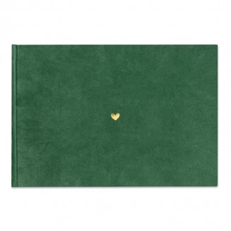 Minimalistyczny ALBUM Welurowy z Serduszkiem na Walentynki