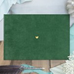 Minimalistyczny ALBUM Welurowy z Serduszkiem na Walentynki