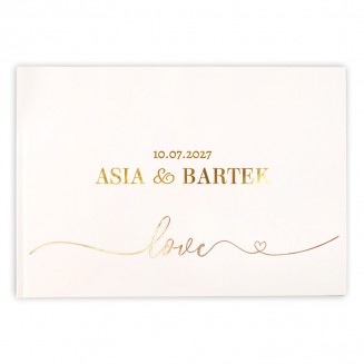 KSIĘGA GOŚCI Ankiety Weselne Only Love Z IMIONAMI aż 100 stron!