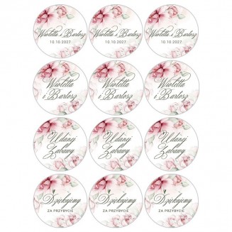 Opłatki na muffinki. Dekoracja ślubnego candy baru.