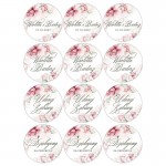 Opłatki na muffinki. Dekoracja ślubnego candy baru.