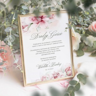 Ślubne ozdoby stołu na wesele. Dekoracje z kolekcji Bukiet Ślubny.