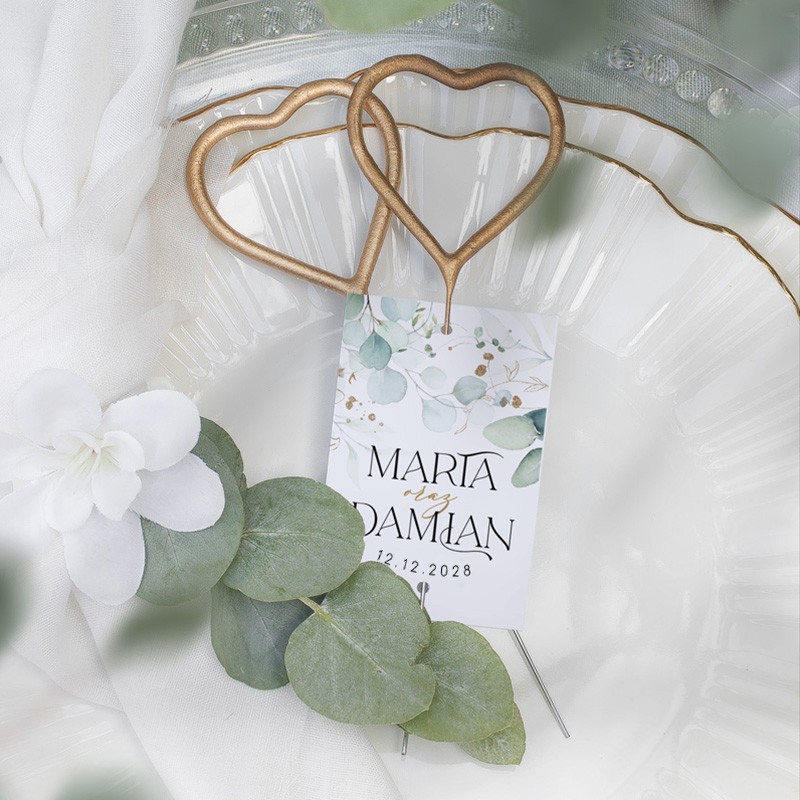 zimne ognie w kształcie serca