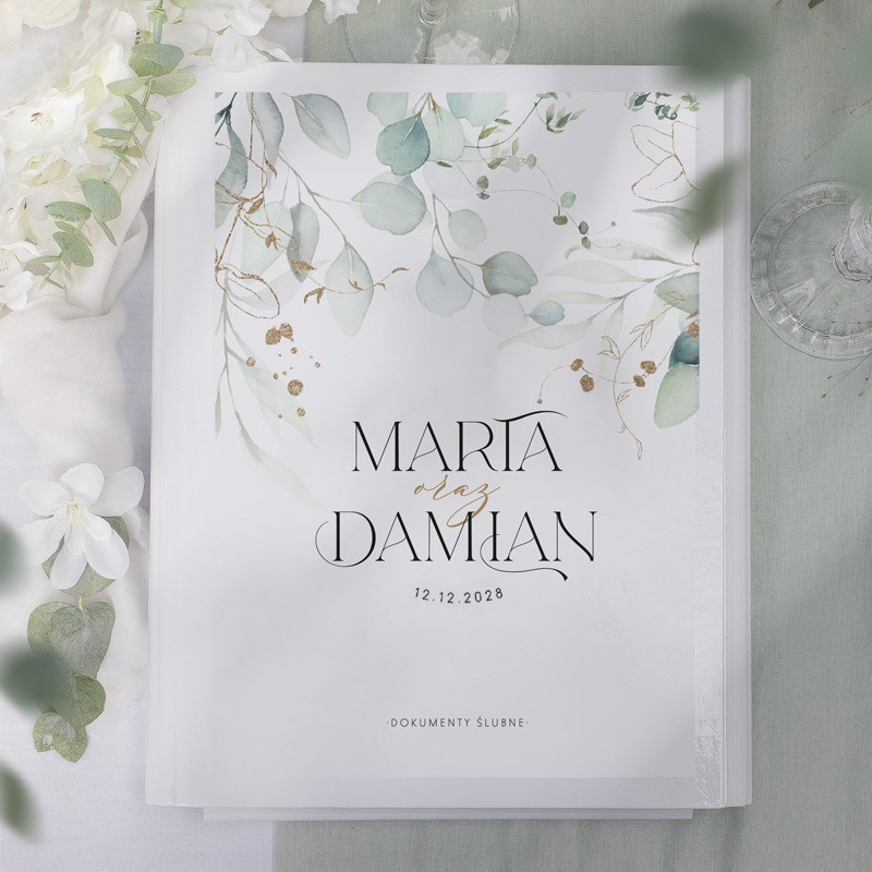 Teczka ślubna na dokumenty.