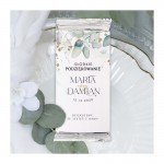 Czekolada w personalizowanej owijce na podziękowanie dla gości weselnych