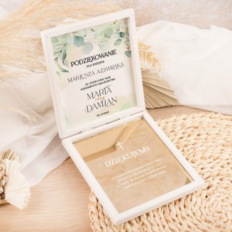 Prezent dla księdza - podziękowanie za udzielenie ślubu na złotej tabliczce z akrylu