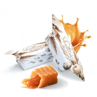 Krówki w ozdobny papierku w stylu boho, podziękowanie dla gości