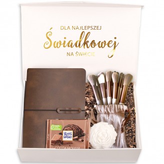 zestaw dla świadkowej z pędzlami