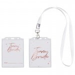 Identyfikatory dla dziewczyn na panieński w kolorze różowego złota