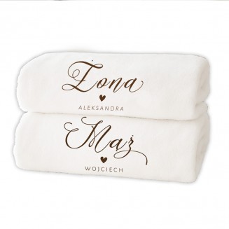 KOMPLET Ręczników Kąpielowych Prezent dla Małżeństwa
