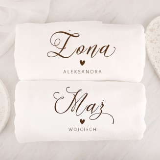 KOMPLET Ręczników Kąpielowych Prezent dla Małżeństwa