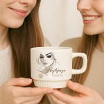 KUBEK z Ryflowaniem Elegancki Prezent dla Przyjaciółki