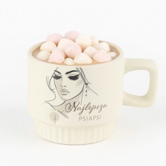 KUBEK z Ryflowaniem Elegancki Prezent dla Przyjaciółki