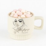 KUBEK z Ryflowaniem Elegancki Prezent dla Przyjaciółki