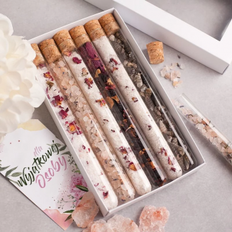 ZESTAW soli do kąpieli w szklanych fiolkach Aromatic Spa