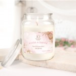 Świeca zapachowa personalizowana na rocznicę ślubu.