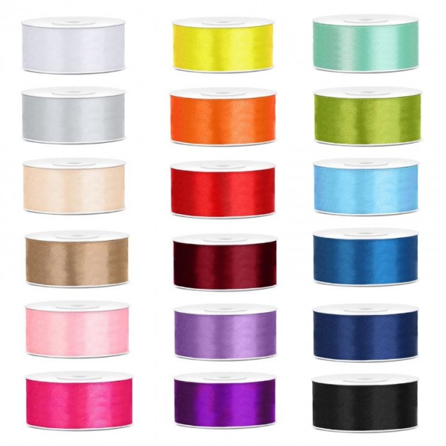 Wstążka satynowa w kolorach do wyboru.