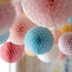 ZESTAW Kul Bibułowych do Dekoracji Wnętrza Pokoju Sali MIX 20szt