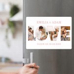 MAGNES z Waszymi Zdjęciami w Napisie LOVE Personalizowany