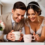 Stylowy prezent w postaci kubków ryflowanych dla żony i męża.