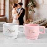 Kubek ryflowany na prezent dla pary żony i męża.