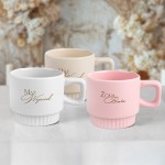 Kubki w trzech kolorach dla męża i żony.