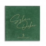 Personalizowany ALBUM Welurowy Na Rocznice Ślubu Z Imionami z wyjątkowym złotym napisem