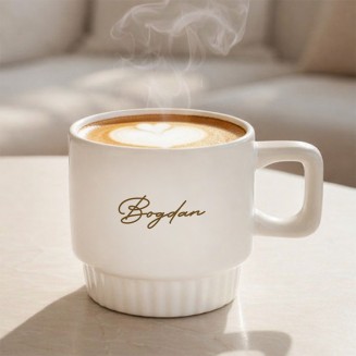 KUBEK Ryflowany z Imieniem Elegancki Prezent