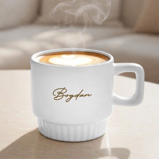 KUBEK Ryflowany z Imieniem Elegancki Prezent