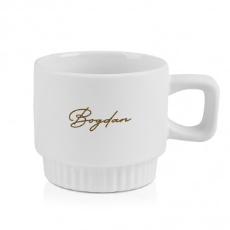 KUBEK Ryflowany z Imieniem Elegancki Prezent