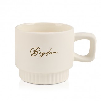 KUBEK Ryflowany z Imieniem Elegancki Prezent