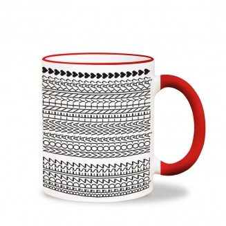 kubek z napisem na walentynki