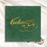 Album welurowy Dla pary. Album welurowy z napisem kocham cię za...