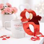 Kubek na Walentynki w zestawie z maską.