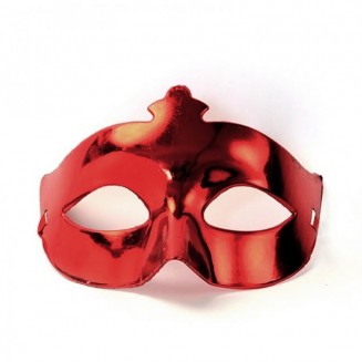 Maska walentynkowa w czerwonym kolorze.