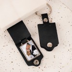 Brelok czarny ze zdjęciem. Prezent dla ukochanej osoby.