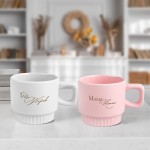 Ryflowany personalizowany kubek dla rodziców.