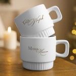 Kubek z ryflowaniem dla mamy i taty.